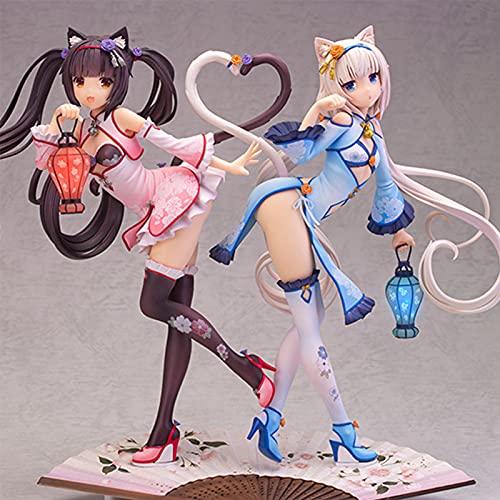 Tongyundacheng Nekopara 24 cm Figur Chocola Vanilla Cheongsam Ver Model Figur Sammlerstück Desktop Ornamente von Tongyundacheng