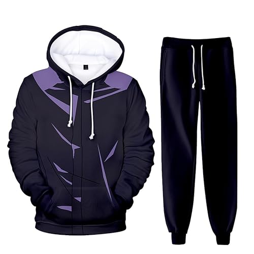 Tongyundacheng Anime Hoodie und Jogginghose Itadori Yuuji Gojo Satoru Cosplay Sweatshirt Hose Set JJK Kostüm Pullover Trainingsanzüge Anzug von Tongyundacheng