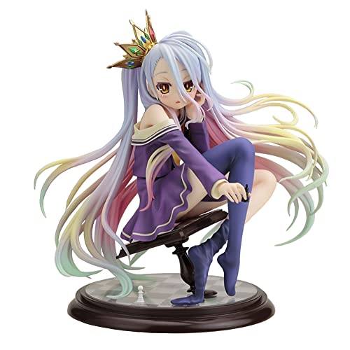 Tongyundacheng Anime No Game No Life Figur Shiro PVC Anime Girl Figur Modell Statue Sammlerstücke Desktop Ornamente von Tongyundacheng