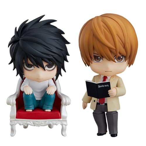 Tongyundacheng Death Note Figuren 10cm L Lawliet/Yagami Licht Charakter Figur Anime PVC Action Figur Modell Desktop Ornamente Sammlerstück von Tongyundacheng