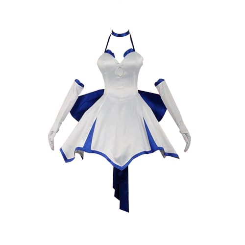 Tongyundacheng Fate Stay Night Sebar Cosplay Kostüm Weißes Kleid Uniform Outfits mit Handschuhen Kopfbedeckung für Frauen Halloween Karneval Party Cosplay Full Set von Tongyundacheng