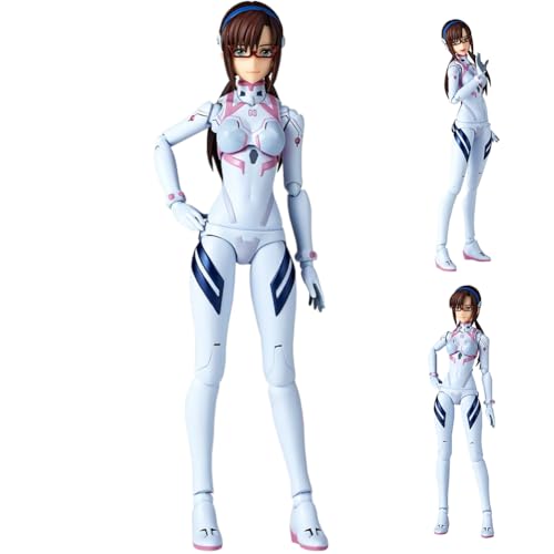 Tongyundacheng Mari Makinami Illustrious Super Action Figure Changeable Face Moveable Figure with Accessories PVC Collectible Gifts, 16cm von Tongyundacheng