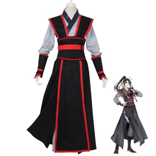 Tongyundacheng Mo Dao Zu Shi Wei Wuxian Cosplay Kostüm Ancient Hanfu Anime Cosplay Outfits für Halloween Karneval Party Kostüm Set von Tongyundacheng