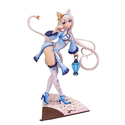 Tongyundacheng Nekopara 24 cm Figur Chocola Vanilla Cheongsam Ver Model Figur Sammlerstück Desktop Ornamente von Tongyundacheng