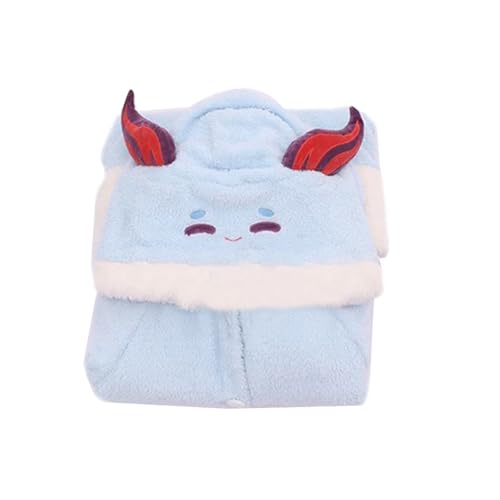 Tongyundacheng ZhongLi/Ganyu/Diluc Ragnvindr Cosplay Pyjamas, Anime Fluffy Flannel Hooded Nightwear Pyjama Party Kostüm für Unisex von Tongyundacheng