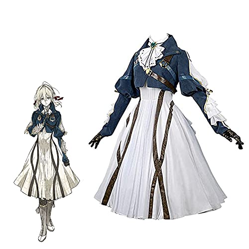 Violettes Evergarden-Cosplay-Kostüm, Anime-Lolita-Kleid, Outfits, komplettes Set, Halloween-Party-Kostüm für Damen, Set a (ohne Perücke), L von Tongyundacheng