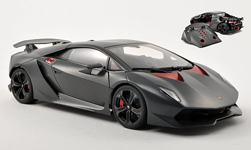 Lamborghini Sesto Elemento, met.-matt-grau , 2010, Modellauto, Fertigmodell, AUTOart 1:18 von Lamborghini