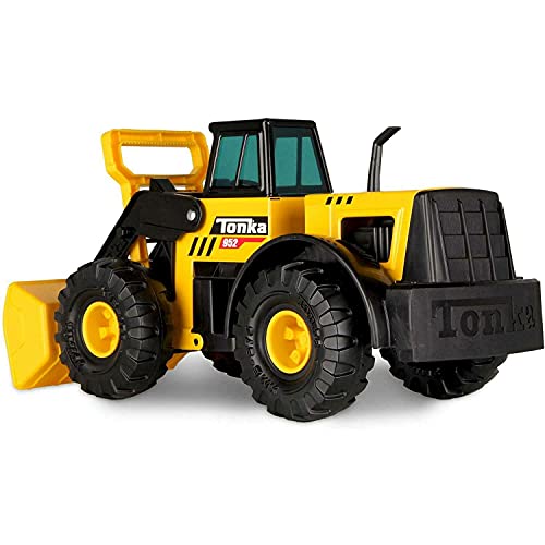 Tonka Steel Classic Front Loader, Dumper Truck Toy for Children, Kids Construction Toys for Boys and Girls, Vehicle Toys for Creative Play, Toy Trucks for Children Aged 3 +, Yellow von Tonka