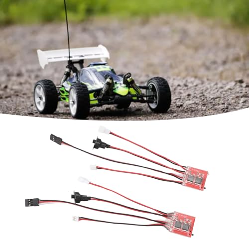 Tonysa 30A Bürstenmotor-Geschwindigkeitsregler für Axial SCX24 1/24 RC-Auto, RC Bidirektionales ESC-Geschwindigkeitsregler-Zubehör, Wasserdicht und Staubdicht von Tonysa