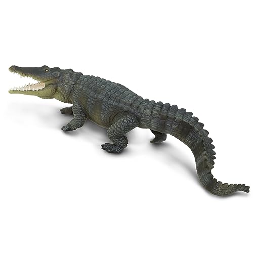 Safari Ltd. Salzwasser-Krokodil-Figur – Detaillierte 30,5 cm große Kunststoff-Modellfigur – lustiges pädagogisches Spielzeug für Jungen, Mädchen und Kinder ab 18 Monaten von Safari Ltd.