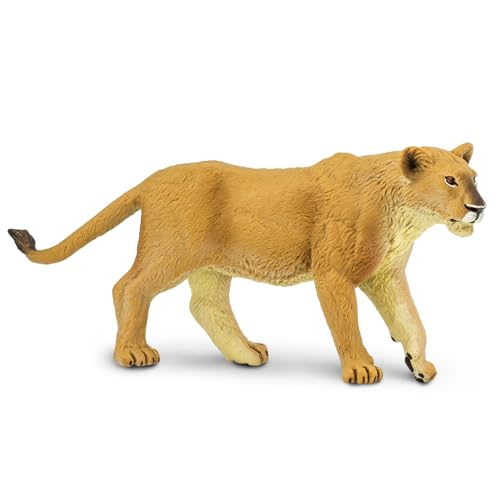 Toob Safari Ltd. Löwin-Figur – realistische 15,2 cm große Wildtier-Figur – Lernspielzeug für Jungen, Mädchen und Kinder ab 3 Jahren, Goldbronzefarben von Safari Ltd.