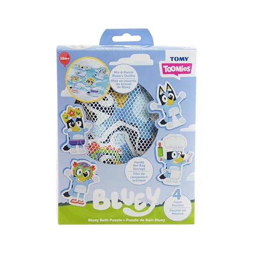 Tomy Toomies Bluey Bad-Puzzle – Mix and Match Bluey Puzzle – Schaumstoff Kleinkind Badespielzeug – Inklusive Netztasche Badespielzeug Aufbewahrung mit Saugnäpfen – 8 Stück – ab 18 Monaten Tomy Toomies Bluey Bad-Puzzle – Mix and Match Bluey Puzzle – Schaumstoff Kleinkind Badespielzeug – Inklusive Netztasche Badespielzeug Aufbewahrung mit Saugnäpfen – 8 Stück – ab 18 Monaten von TOMY