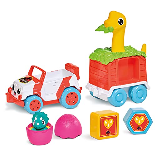 Toomies E73253 Tomy Dino Rescue Ranger, Dinosaur Children, Jurassic World, Educational Push & Go Vehicle Colours and Sound, Toy for Baby Boys & Girls Aged 12 Months +, Multicoloured von TOMY