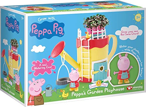 Toomies Tomy Peppa Wutz Garten Spielzeugset Gießkanne. Peppa Wutz Garten für Kinder zum selber Pflanzen. Set inkl. Grassamen, Kreativset für Jungen und Mädchen ab 4 Jahren, Spielzeug für Kleinkinder, E73338, Muticoloured von TOMY