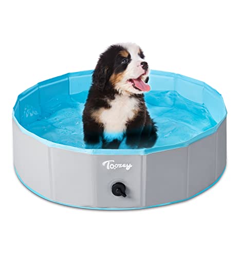 Toozey Hundepool für Große & Kleine Hunde, 80cm / 120cm / 160cm Faltbare Hunde Pools, Planschbecken für Kinder und Hunde, Hundebadewanne, 100% Sicher & Umweltfreundlich von Toozey