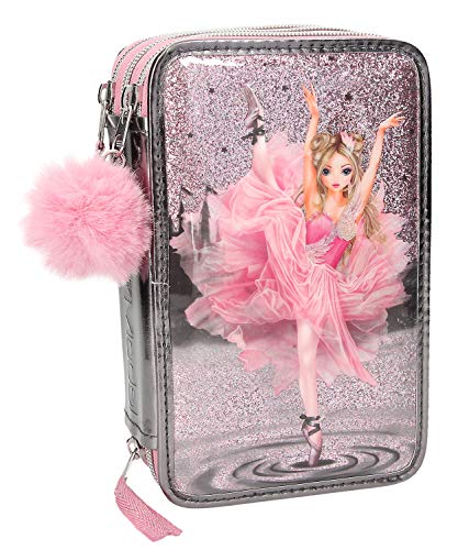 Depesche 10149 Federtasche 3 Fach Fantasy Model Ballett, grau, bunt von Depesche