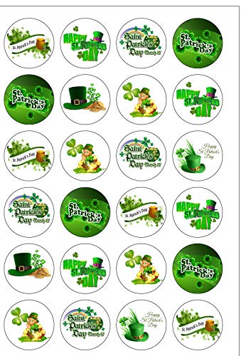 24 vorgeschnittene, essbare Oblaten zum St. Patrick's Day 2020 von Top That