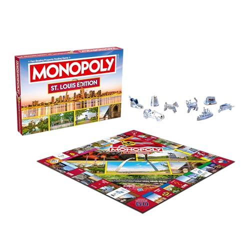 Monopoly-Brettspiel St. Louis MO Edition: 2–6 Spieler, Familien-Brettspiele für Kinder und Erwachsene, Brettspiele für Kinder ab 8 Jahren, für Kinder und Erwachsene, ideal für Spieleabend von Top Trumps USA