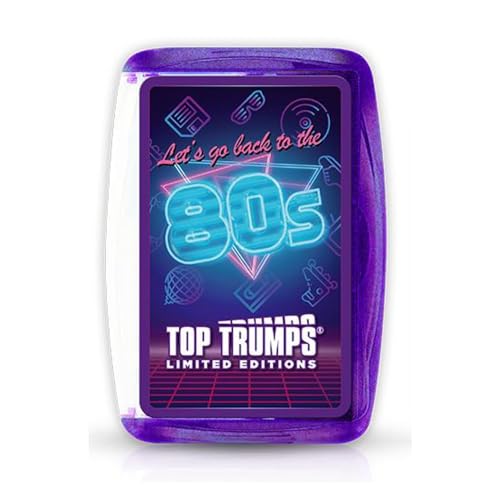 Top Trumps 1980er Jahre Limited Edition Kartenspiel, besuchen Sie die 80er Jahre neu und erfahren Sie Fakten über E.T, Ghostbusters, Walkman, Zauberwürfel und Pac-Man, pädagogisches Geschenk und von Top Trumps