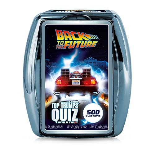 Top Trumps Zurück in die Zukunft Quizspiel, 500 Fragen, um Ihr Wissen und Gedächtnis über die Trilogie zu testen, Doc Brown, Paradoxes und Marty McFly, Geschenk und Spielzeug für Jungen und Mädchen ab von Top Trumps