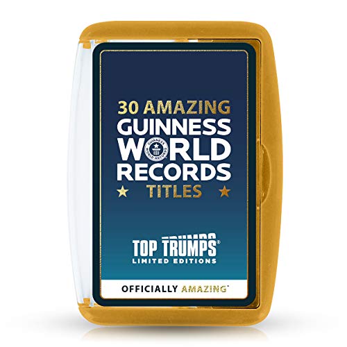 Top Trumps Guinness World Records Limited Editions Kartenspiel, entdecken Sie 30 erstaunliche Rekorde, darunter der größte Game Boy, die meisten tätowierten und längsten Fingernägel, Geschenk und von Top Trumps