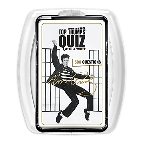 Top Trumps Elvis Presley Quiz Trivia Game English Edition, 500 Fragen zu deinem Lieblingsmusiker, wie gut kennst du den König von Rock n Roll, lustiges Quizspiel für 2+ Spieler ab 8 Jahren Top Trumps Elvis Presley Quiz Trivia Game English Edition, 500 Fragen zu deinem Lieblingsmusiker, wie gut kennst du den König von Rock n Roll, lustiges Quizspiel für 2+ Spieler ab 8 Jahren von Top Trumps