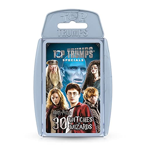 Top Trumps Harry Potter 30 Hexen und Zauberer Specials Kartenspiel, Spielen mit Harry, Ron, Hermine, Dumbledore, Snape, Hagrid und Voldemort, pädagogische Geschenke und Spielzeug für Jungen und von Top Trumps