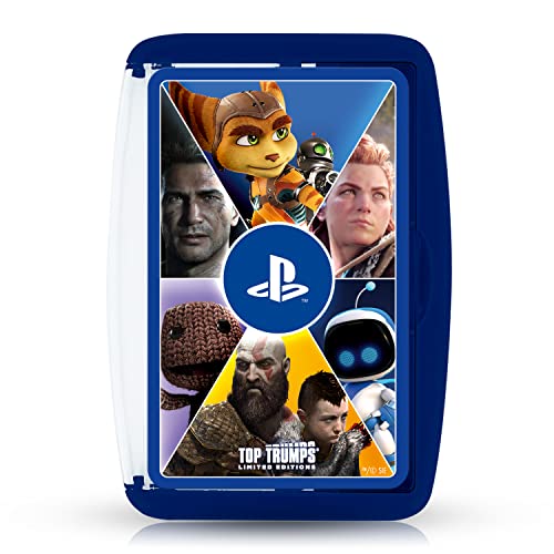 Top Trumps Playstation Limited Edition Kartenspiel, 30 Videospiele von Sony in einem Deck, Spielen Sie mit Kratos aus God of War, Abby aus The Last of Us II und Bloodborne's Hunter, Spieler ab 18 Top Trumps Playstation Limited Edition Kartenspiel, 30 Videospiele von Sony in einem Deck, Spielen Sie mit Kratos aus God of War, Abby aus The Last of Us II und Bloodborne's Hunter, Spieler ab 18 von Top Trumps