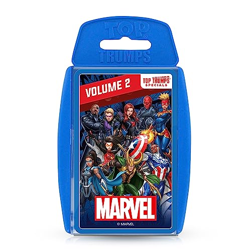 Top Trumps Specials Marvel Universe 2 Kartenspiel, Spielen Sie mit Sam Wilson als Captain America, Miles Morales, Black Widow und Hawkeye, pädagogisches Geschenk für Kinder ab 8 Jahren von Top Trumps