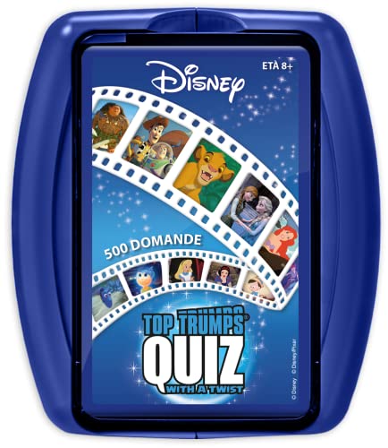 Top Trumps Winninf Moves Klassiker Disney Classic Quiz Italienische Edition, Fragenspiel basierend auf den Charakteren der Diseny-Klassiker wie Elsa, Simba, Aschenputtel und Pinocchio, ab 8 Jahren + von Top Trumps