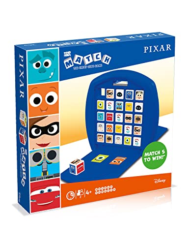 Winning Moves GmbH WIN42598 Top Trumps Match - The Crazy Cube Game - Pixar Movie Characters Disney Brettspiele, One Size von Winning Moves