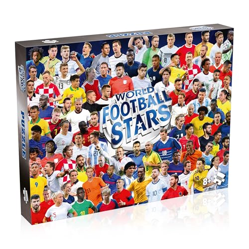 Winning Moves World Football Stars 1000-teiliges Puzzlespiel, Fußballspieler wie Harry Kane, Pele, Maradona, Lucy Bronze und Carli Lloyd, für Spieler ab 4 Jahren Winning Moves World Football Stars 1000-teiliges Puzzlespiel, Fußballspieler wie Harry Kane, Pele, Maradona, Lucy Bronze und Carli Lloyd, für Spieler ab 4 Jahren von Winning Moves