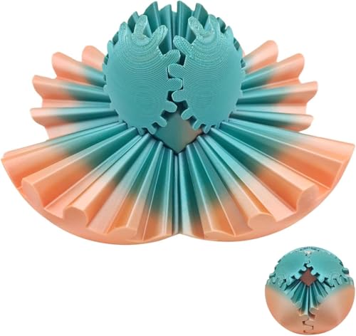 3D gedruckt Gear Ball, Spin Ball oder Würfel Fidget Spielzeug, rotierende Spielzeug für Stress und Angst Relief, Drehmoment Würfel Stress (A5) von Topaliving