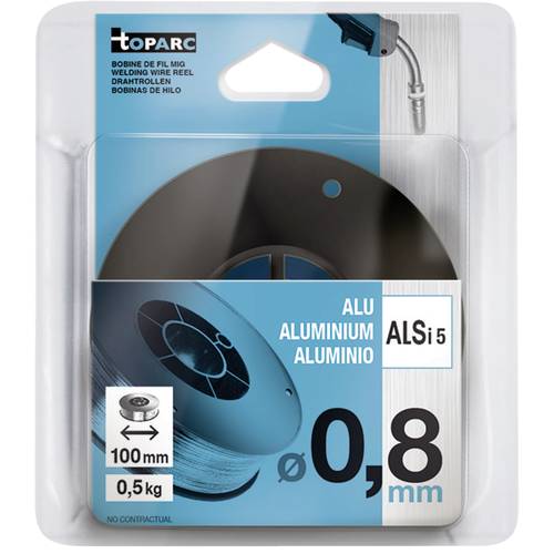 Toparc Drahtrolle Alu Ø 100mm - Ø 0,8mm 0.5kg 086685 von Toparc