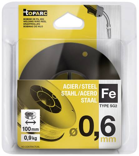 Toparc Drahtspule Ø 100mm - Stahl Ø 0,6mm 0.9kg 086593 von Toparc