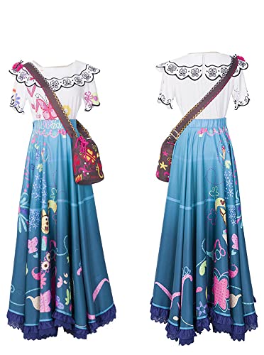 Mirabel Kleid Erwachsene Isabella Cosplay Kostüm Kleid Outfit für Frauen Halloween Anzüge (Medium, Mirabel) von Topcos