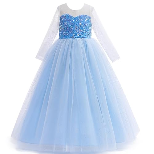 Topcosplay Prinzessin Kinder Kostüm Kleid Mädchen Perfekt für Geburtstag Fasching Karneval Halloween Weihnachten von Topcosplay