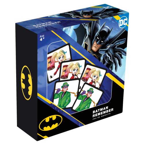 TOPI GAMES - Batman Remember – Gesellschaftsspiel – Kinderspiel – Kartenspiel – ab 7 Jahren – 2 bis 6 Spieler – BAT-RM-117001 – französische Version von Topi Games