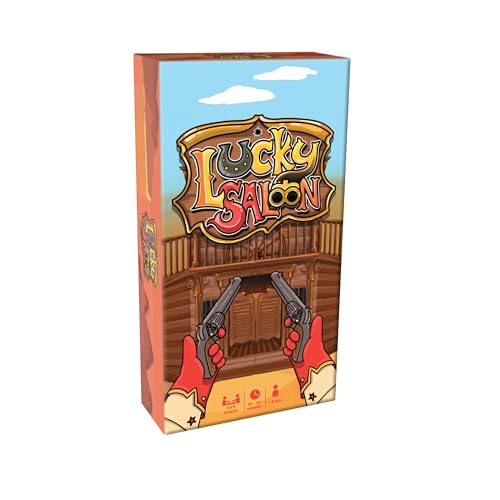TOPI GAMES Gesellschaftsspiele Lucky Saloon | Kartenspiel | Bluff | 2 bis 5 Spieler | 30-45 Minuten | Thema Cowboy Farwest | mit Familie oder Freunden | französische Marke | Geschenk für Kinder ab 7 TOPI GAMES Gesellschaftsspiele Lucky Saloon | Kartenspiel | Bluff | 2 bis 5 Spieler | 30-45 Minuten | Thema Cowboy Farwest | mit Familie oder Freunden | französische Marke | Geschenk für Kinder ab 7 von Topi Games
