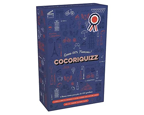 TOPI GAMES Card and Accessories Cocorico, Cocoriquizz Action Games, Black von Topi Games