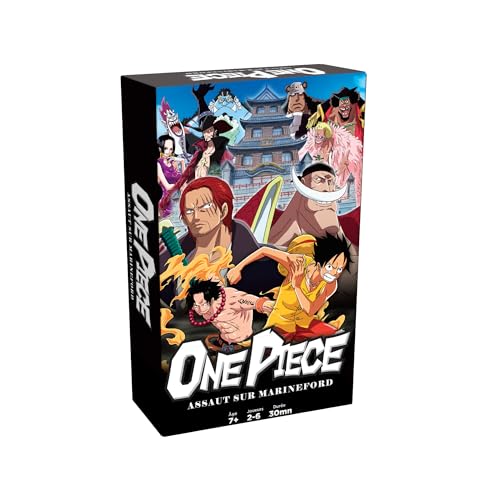 Topi Games - One Piece – Assaut auf Marineford – Erleben Sie den Paramount-Krieg mit den Piraten oder den Marines von Weißbart – Strategisches Familienspiel für 2 bis 6 Spieler – 7 Jahre + – von Topi Games