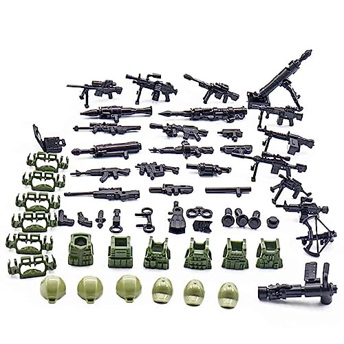 Topica Militär Waffen Set, WW2 Armee-Waffen Custom Figuren SWAT Team Waffen Baustein-CT05 von Topica