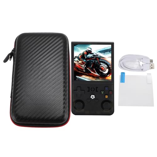 R36MAX Retro Handheld Spielekonsole, 4 Zoll HD IPS Bildschirm Retro Konsole, 4000 mAh Retro Spielekonsole, Tragbare Taschen Simulatoren ab 60, Retro Spielekonsole für Klassische von Topiky