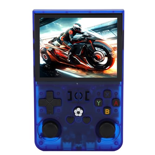 R36PRO Handheld Spielekonsole, 3,5 Zoll IPS Bildschirm, 640 X 480, Open Source Game Player, Retro Spielekonsole, Klassische Spiele, 4000 MAh, Unterstützt 60+ Emulator (128GB) von Topiky