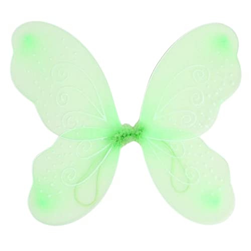 Topkids Accessories Feenflügel Tinkerbell Kostüm Groß Erwachsene Engel Flügel Schmetterling Kostüm Zahnfee Kostüm Weiß Rosa Schwarz Grün Regenbogen Mädchen Große Kinder (Lime) von Topkids Accessories