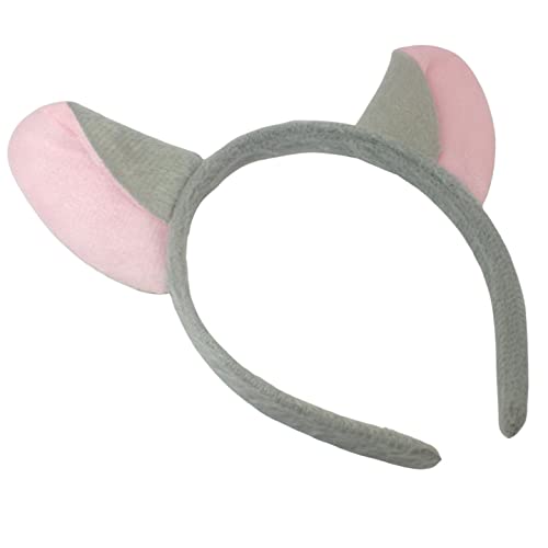 Topkids Accessories Mouse Ears Mice Ears Mouse Ear Headband With Spotty Bow Sparkly Mouse Ears Adult Mouse Ears Kids Mouse Ears On Aliceband For Adults, Kids (Grey Mouse Ears) von Topkids Accessories