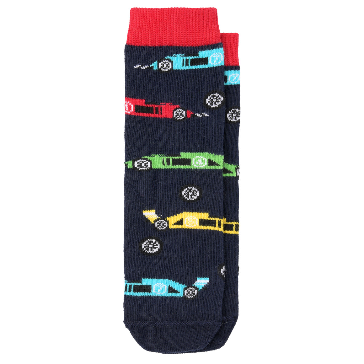 1 Paar Jungen Socken mit Rennwagen-Motiven von Topolino