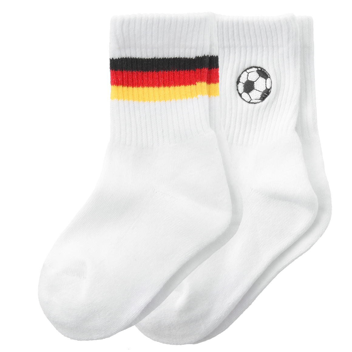 2 Paar Kinder Socken im Fußball-Design 2 Paar Kinder Socken im Fußball-Design von Topolino