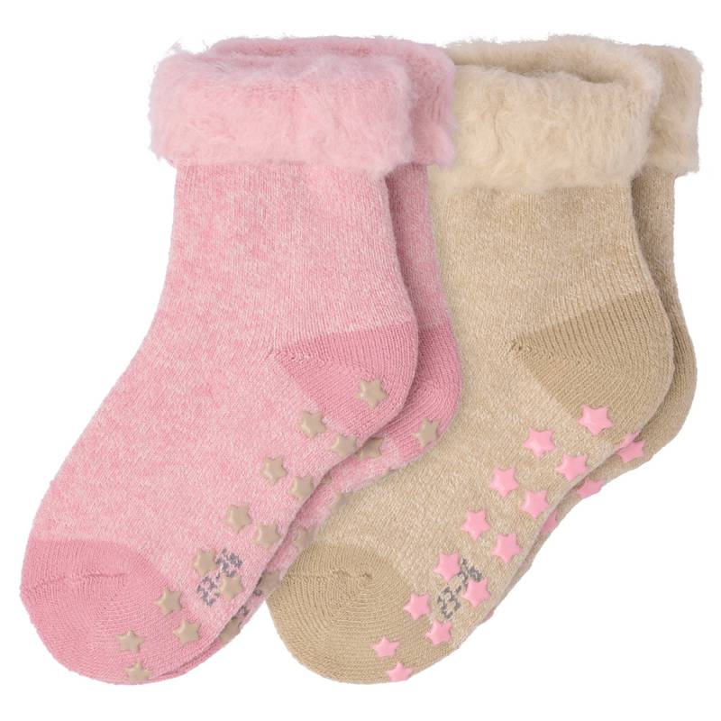 2 Paar Mädchen Stoppersocken super soft von Topolino