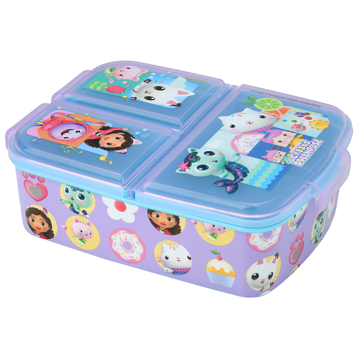 Gabby's Dollhouse Brotdose mit 3 Fächern Gabby's Dollhouse Brotdose mit 3 Fächern von Topolino